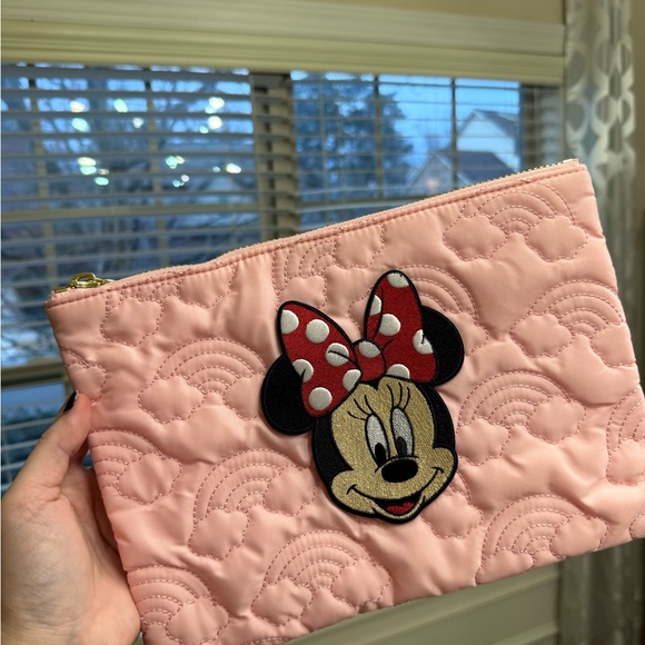 Disney Minnie Mouse Pink Quilted Pouch - Picture 3 of 4